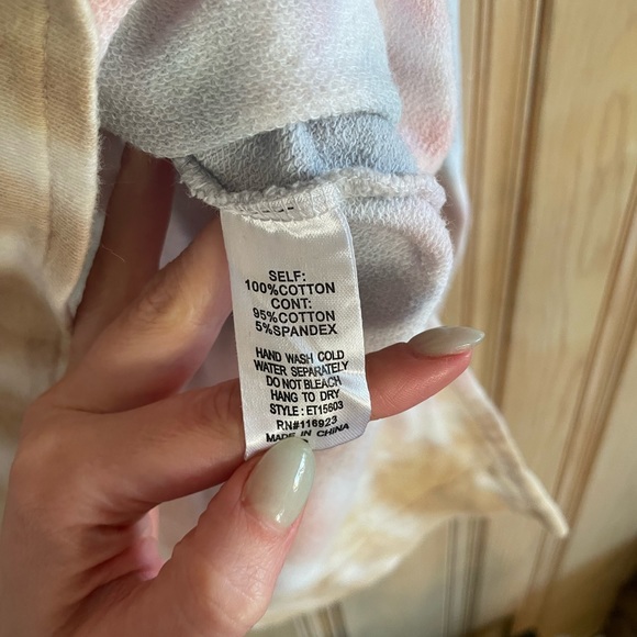 Easel oversized sweatshirt pastel tie dye - Picture 4 of 4